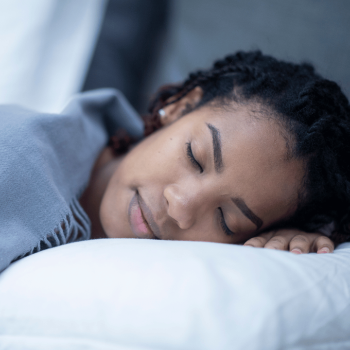 kvinna som sover